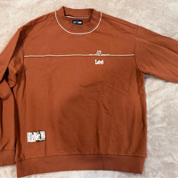 Lee Brown Sweatshirt with Jean-Michel Basquiat Design - Picture 2 of 4